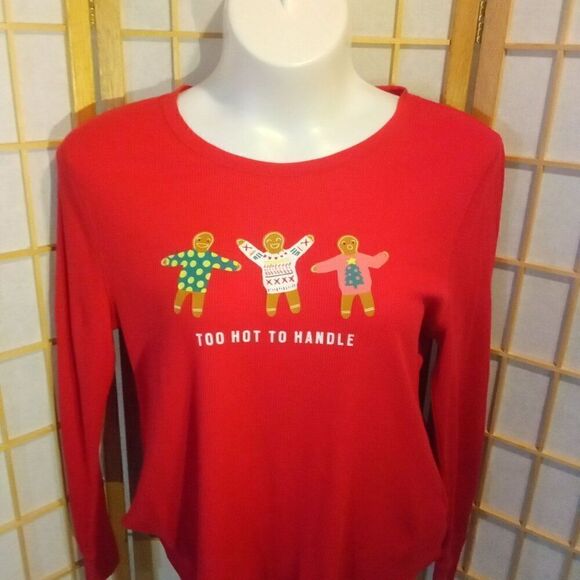 Old Navy XXL Thermal Gingerbread Top - Picture 1 of 7